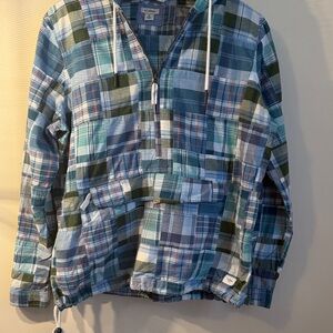 L.L. Bean Multicolor Plaid Hoodie